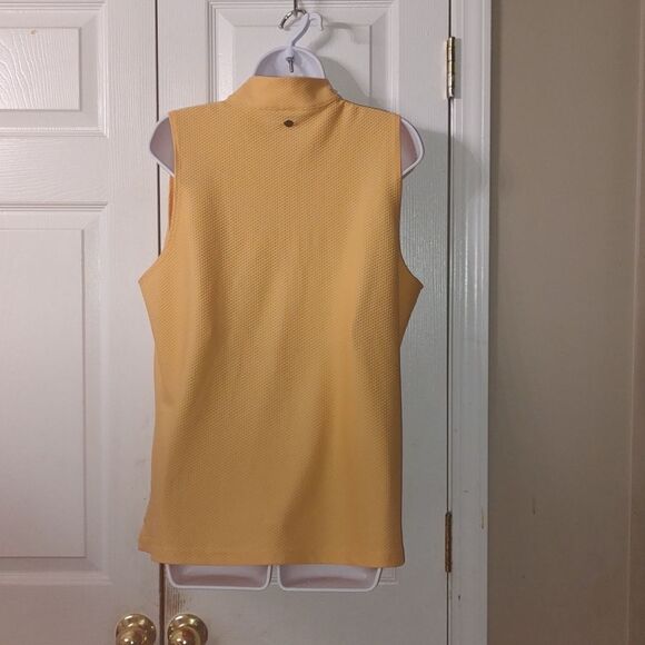 CALIA Women's Golf Honeycomb Mesh 1/2 Zip Sleeveless Polo  Sz XL NWT - Picture 4 of 9